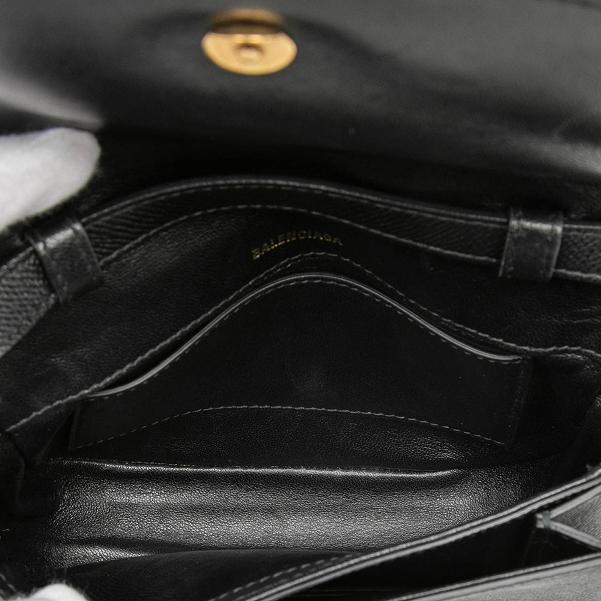 Sac Balenciaga Grained Cuir de veau Logo Ville Day Bandoulière XS – photo 4