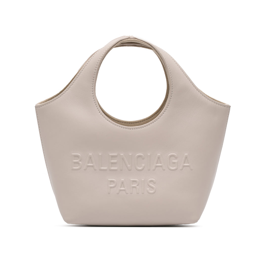 Sac Balenciaga Smooth Cuir de veau Mary Kate Cabas XS - Marron