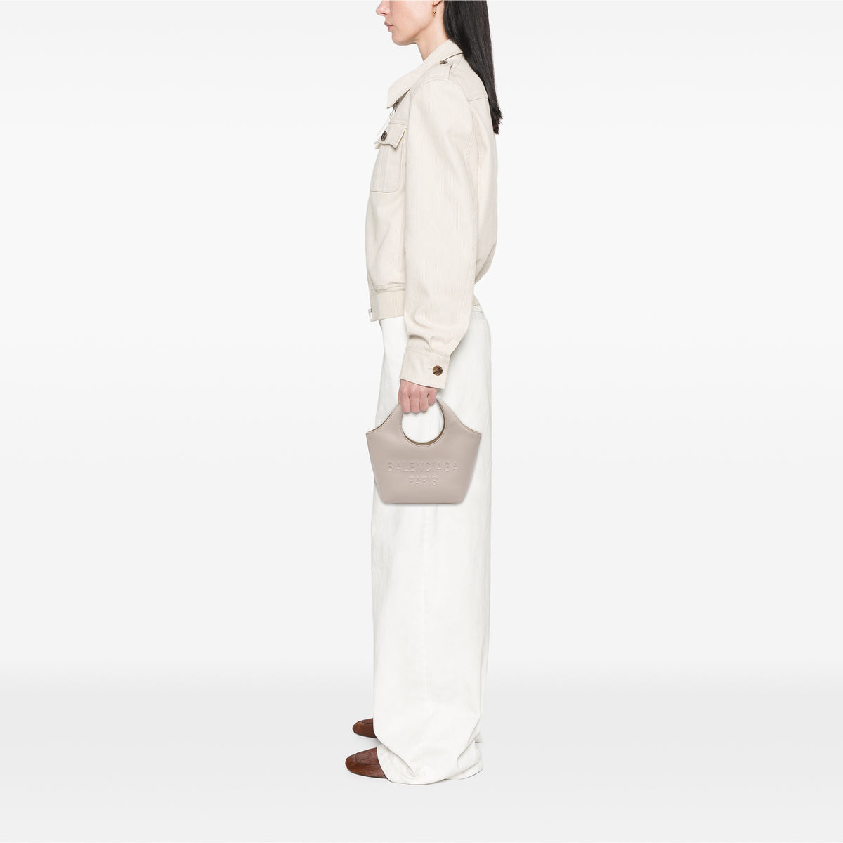 Sac Balenciaga Smooth Cuir de veau Mary Kate Cabas XS – photo 7