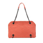 Sac Bottega Veneta Nappa Intrecciato Duo Sac porté épaule - Rose