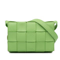 Sac Bottega Veneta Nappa Intrecciato Cassette Bandoulière - Vert