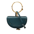 Sac Chloé Mini Cuir de veau Nile Bracelet Sac à main - Bleu