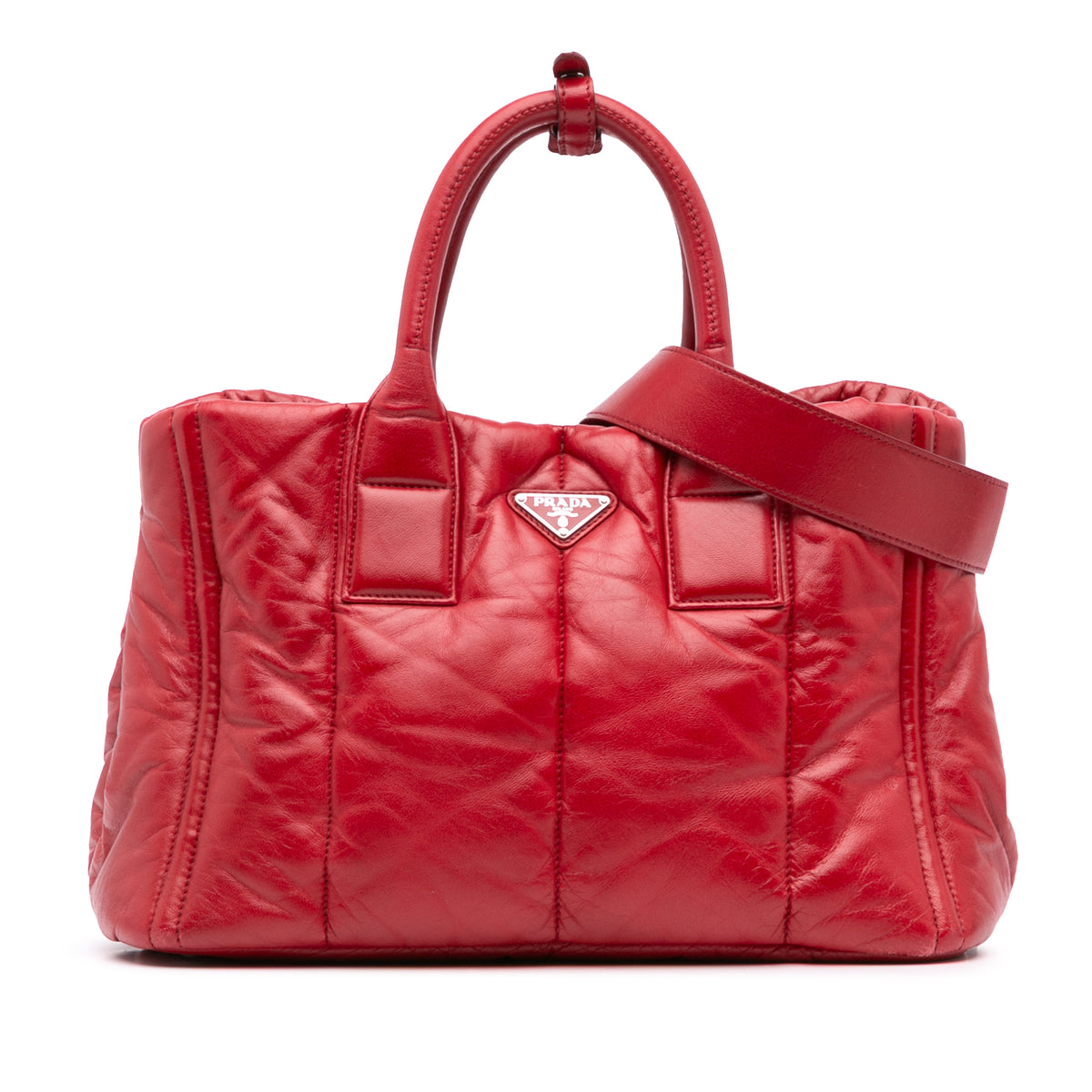 Sac Prada Nappa Bomber Sac à main - Rouge