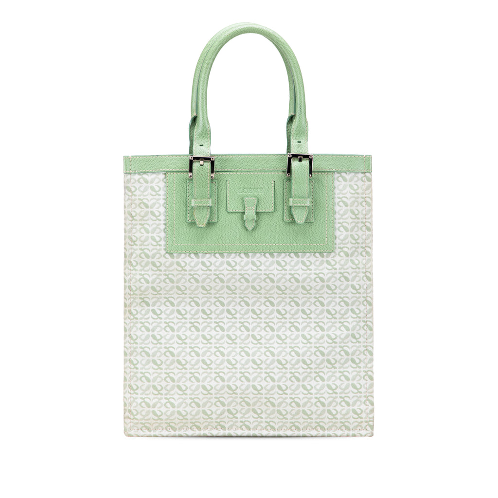 Sac Loewe Anagram Toile Cabas - Vert