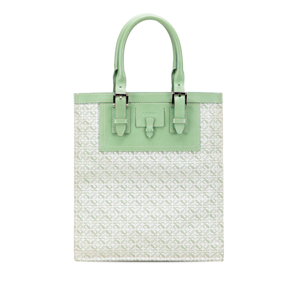 Sac Loewe Anagram Toile Cabas - Vert