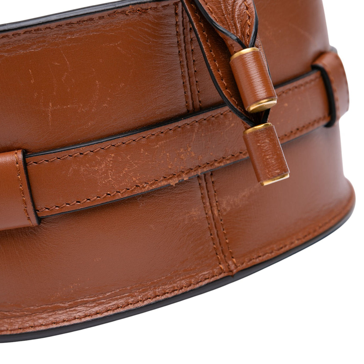 Sac Chloé Mini Shearling and Cuir de veau Marcie Saddle Bandoulière – photo 10