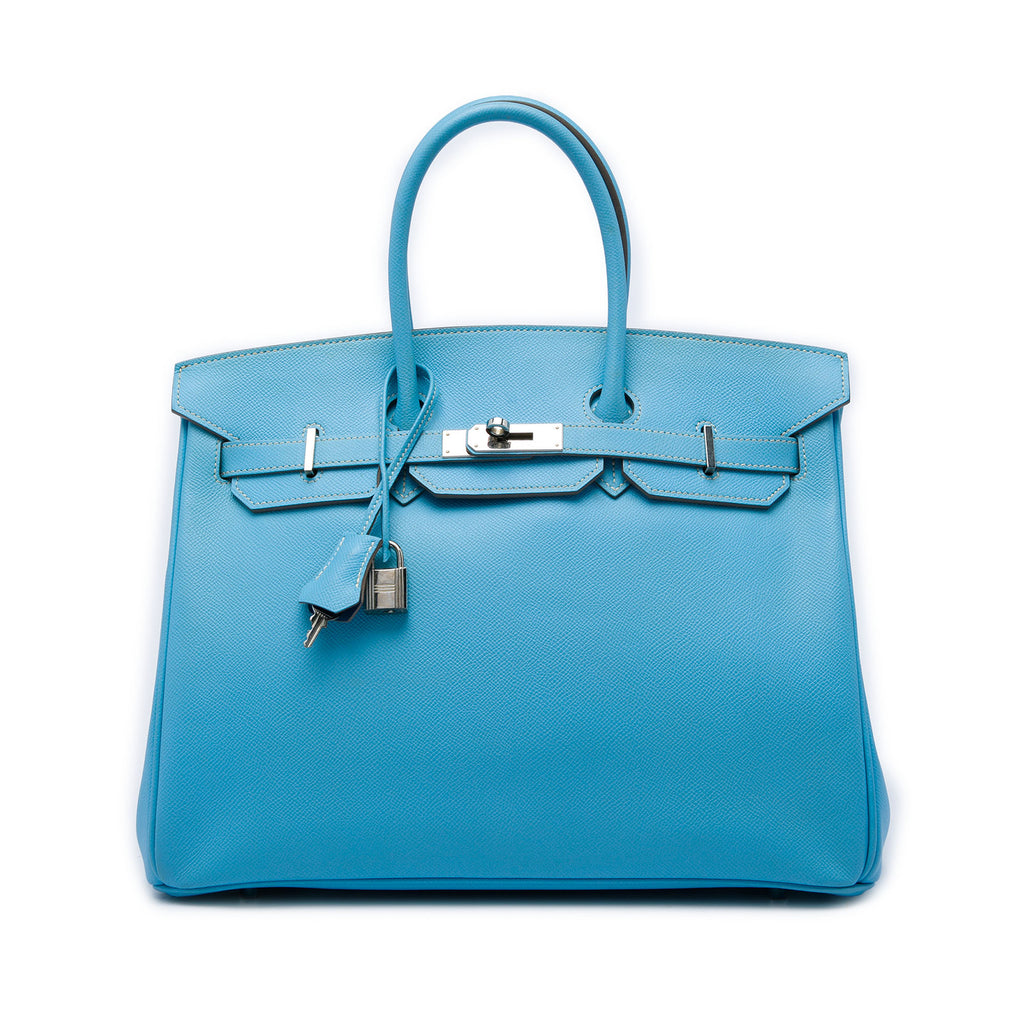 Hermès Epsom Birkin Retourne 35 - Bleu