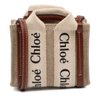 Sac Chloé Nano Toile Woody Sac à main - Marron