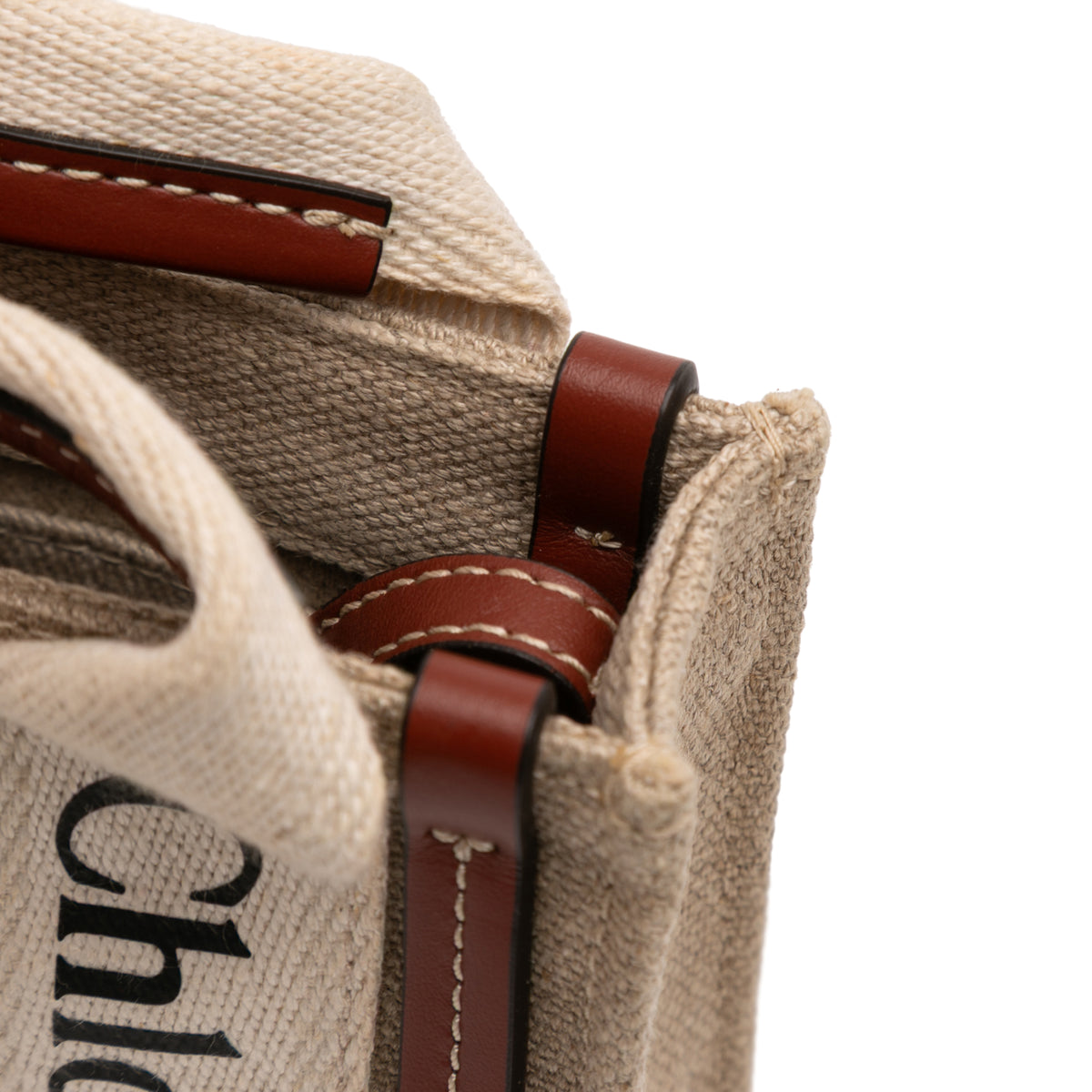 Sac Chloé Nano Toile Woody Sac à main – photo 7
