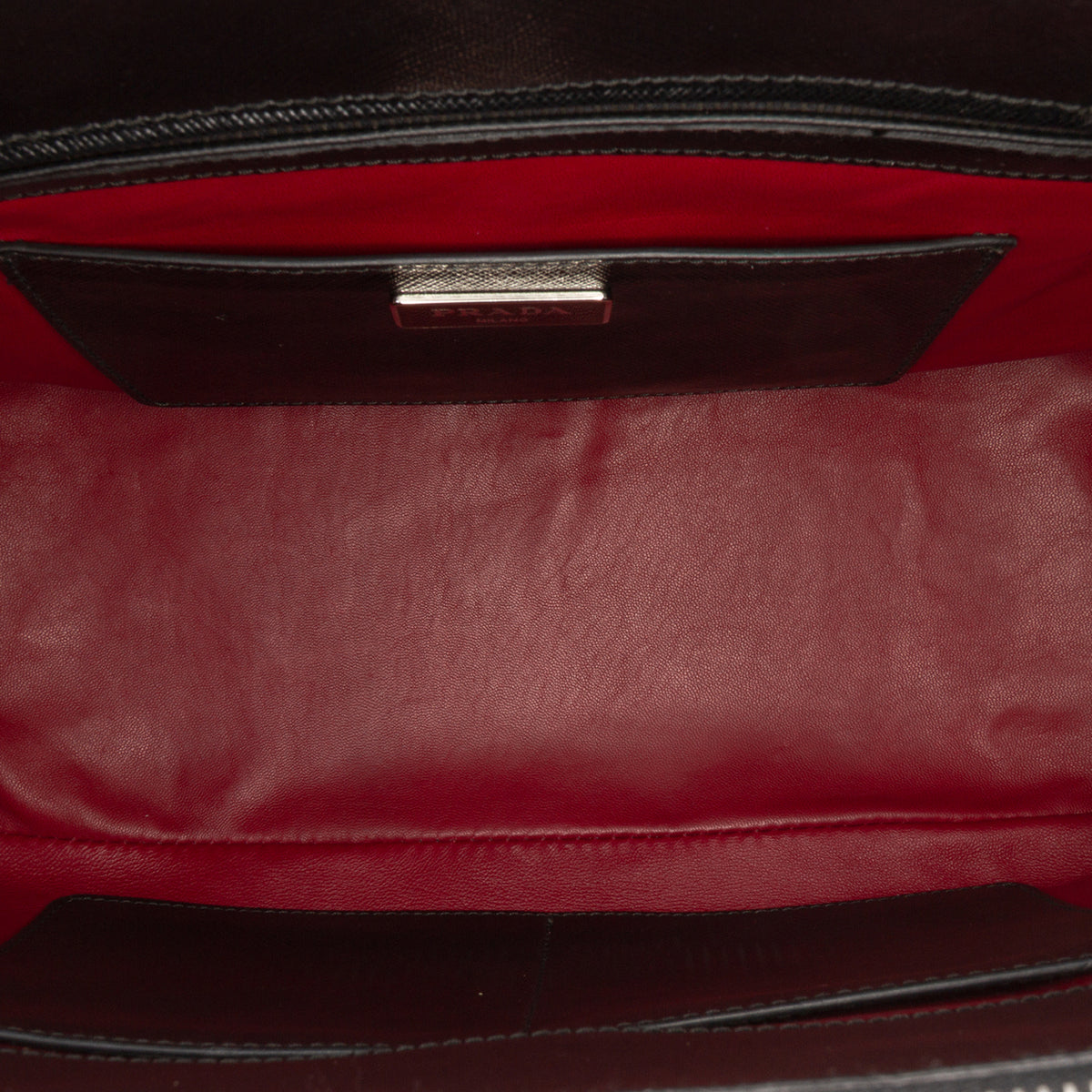 Sac Prada Saffiano Turnlock Double Zip Clouté Cabas – photo 4