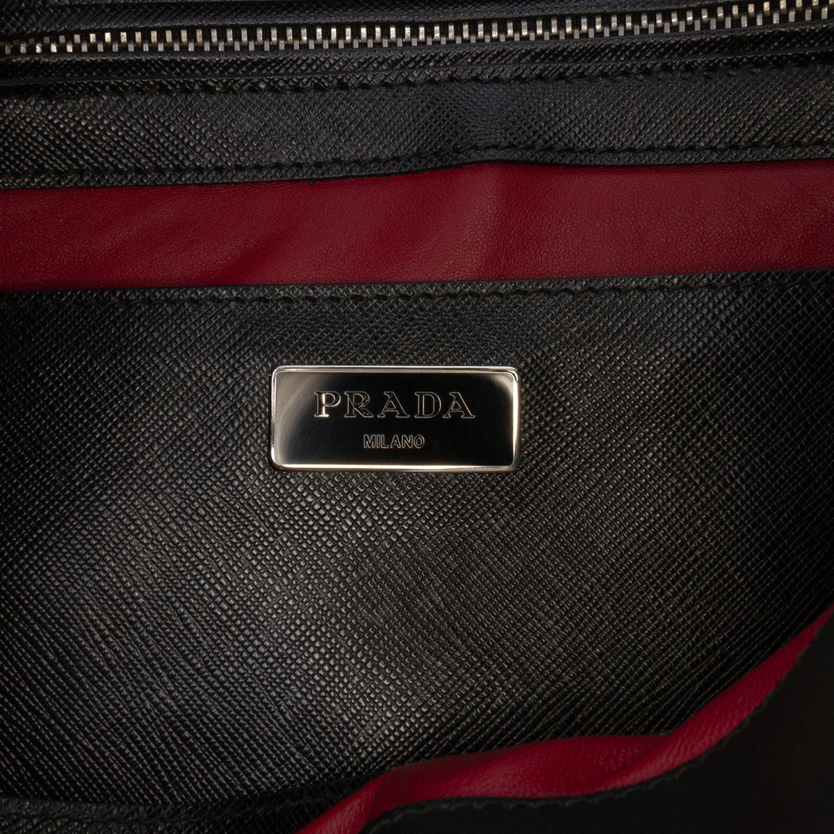 Sac Prada Saffiano Turnlock Double Zip Clouté Cabas – photo 5