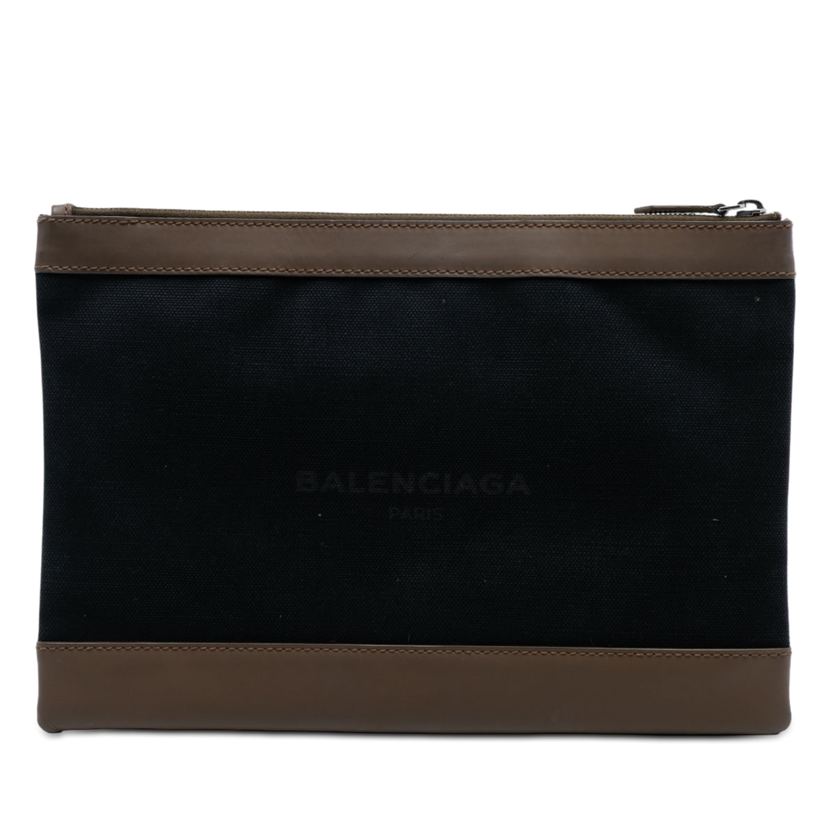 Sac Balenciaga Toile Navy Clip M Pochette - Noir