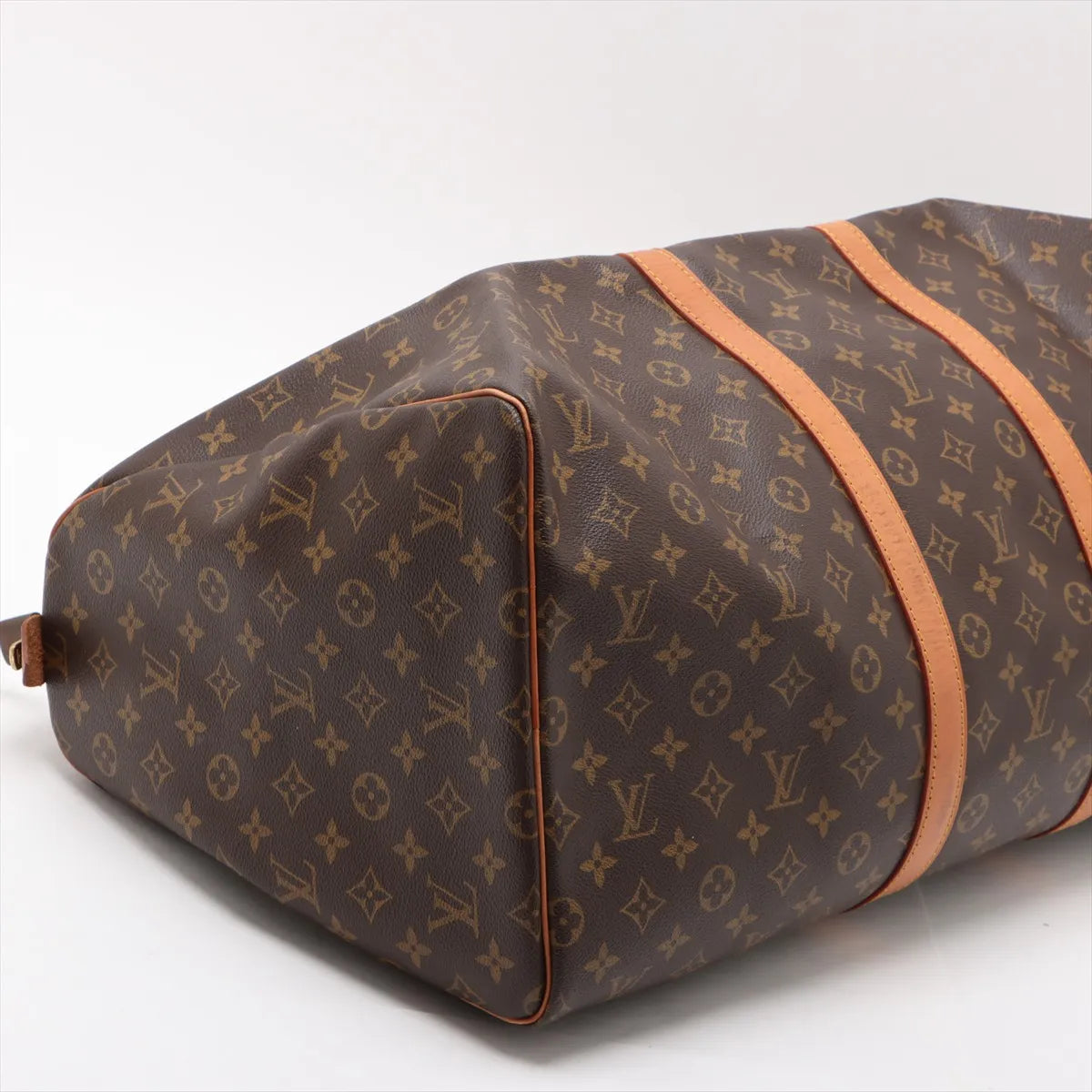 Sac Keepall Vintage 55 en cuir Monogram marron
