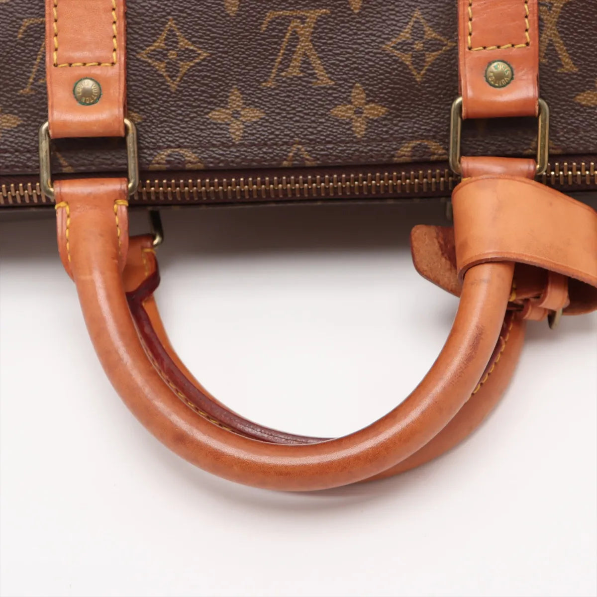 Sac Keepall Vintage 55 en cuir Monogram marron