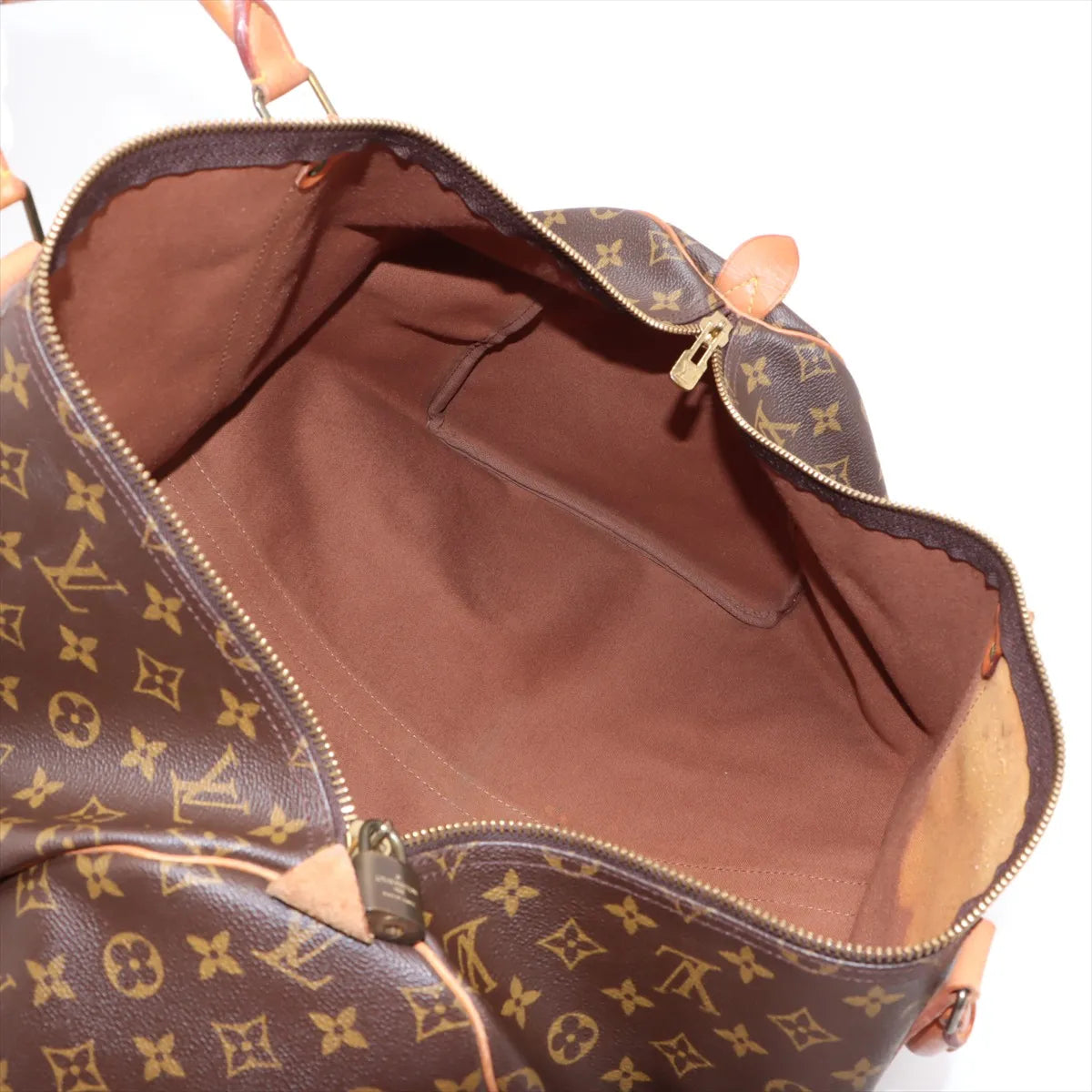 Sac Keepall Vintage 55 en cuir Monogram marron