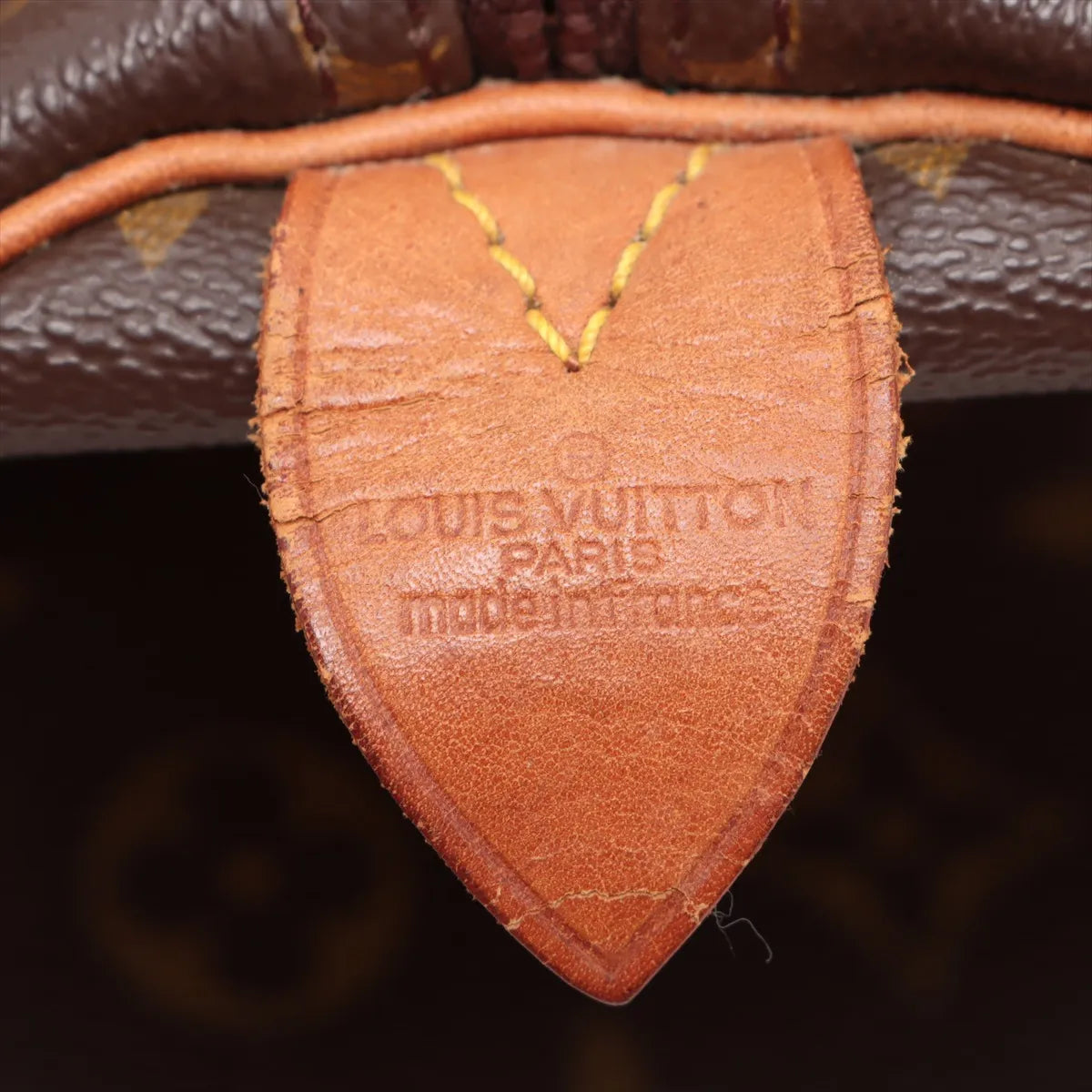 Sac Keepall Vintage 55 en cuir Monogram marron