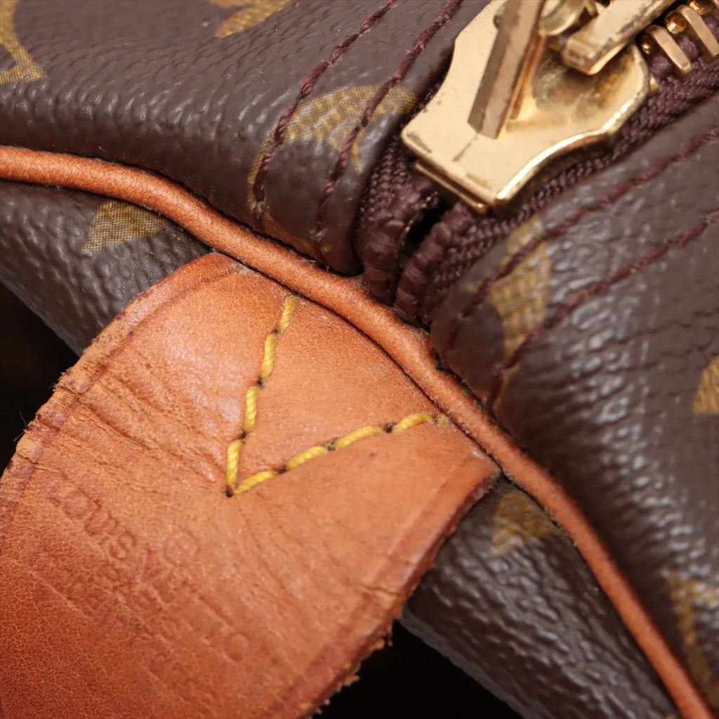 Sac Keepall Vintage 55 en cuir Monogram marron