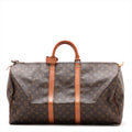 Sac Keepall Vintage 55 en cuir Monogram marron
