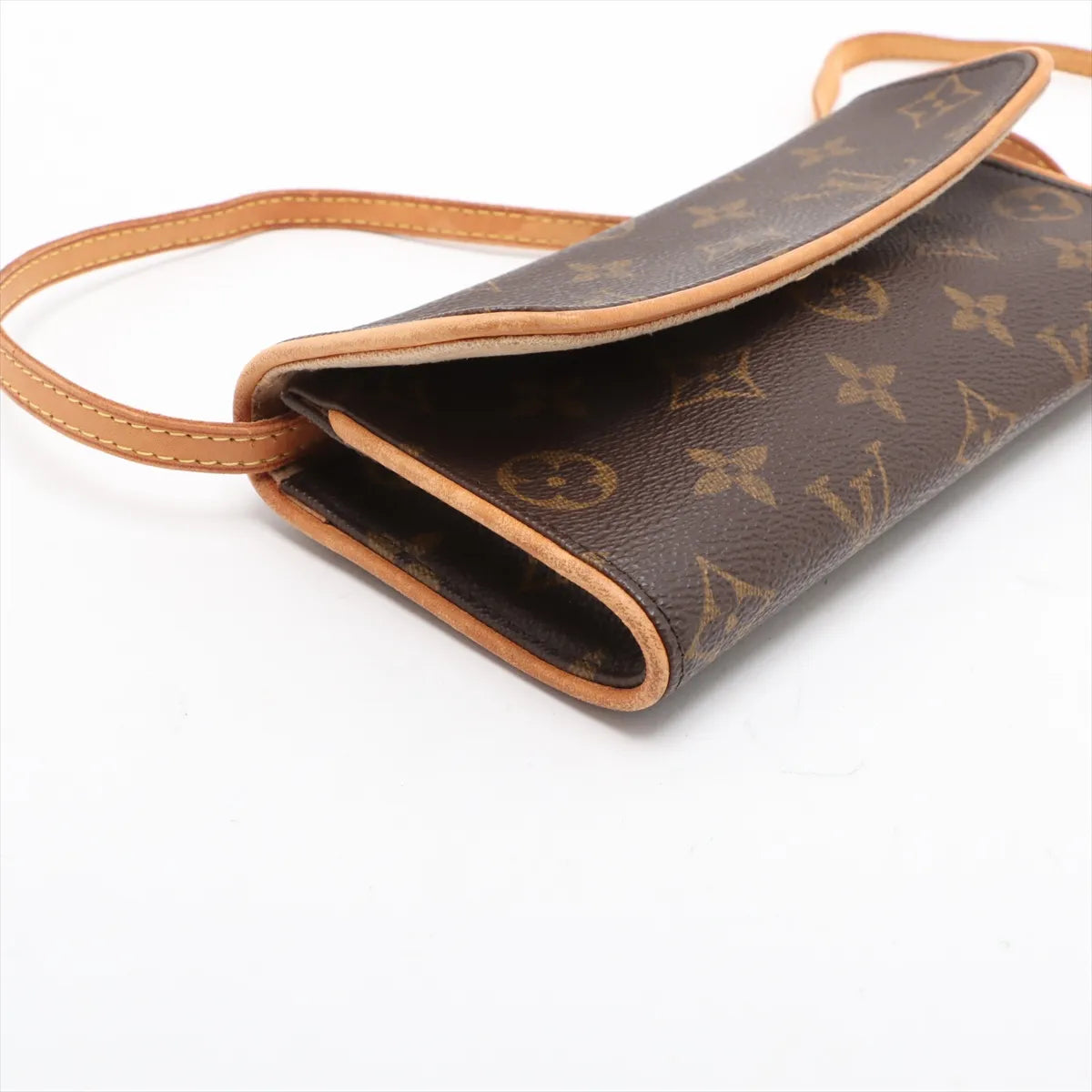 Sac Monogram Pochette Twin PM en toile Monogram Marron