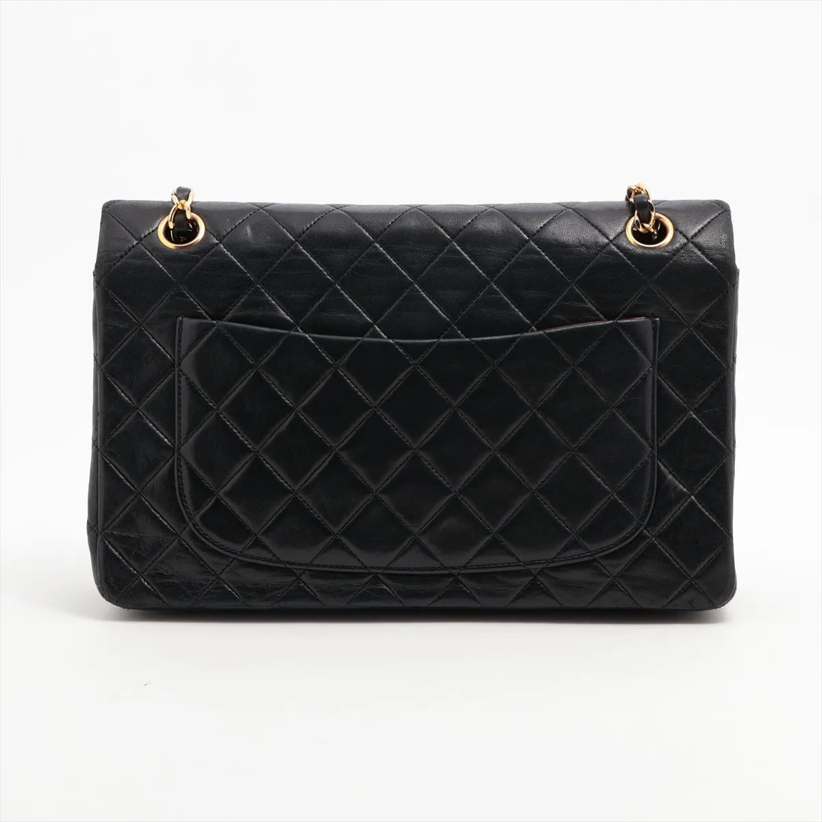 Sac Timeless Medium Classic Matelasse Lambskin Single Flap en cuir noir