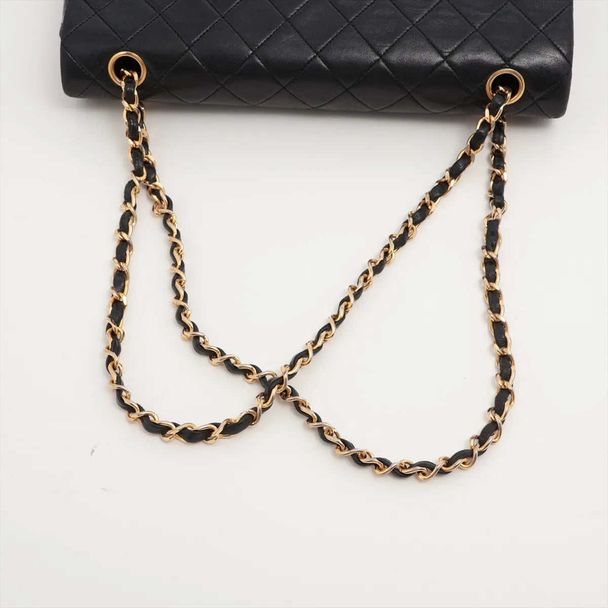 Sac Timeless Medium Classic Matelasse Lambskin Single Flap en cuir noir