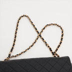 Sac Timeless Medium Classic Matelasse Lambskin Single Flap en cuir noir
