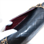Sac Timeless Medium Classic Matelasse Lambskin Single Flap en cuir noir