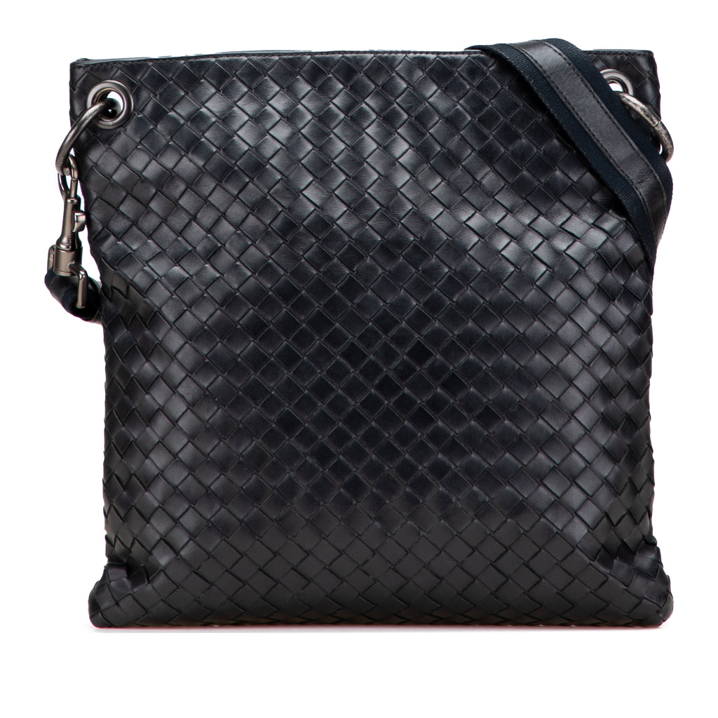 Sac Bottega Veneta Nappa Intrecciato VN Bandoulière - Noir