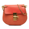 Sac Chloé Small Cuir Drew Bandoulière - Orange