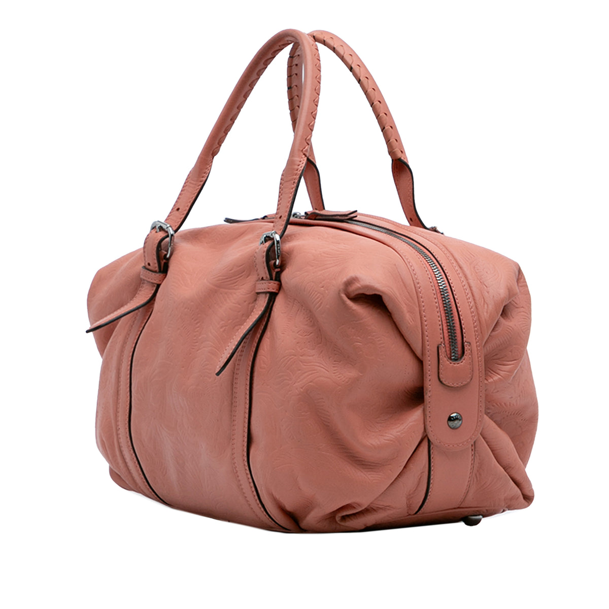 Sac Loewe Embossé Cuir Anagram Boston Bag – photo 2