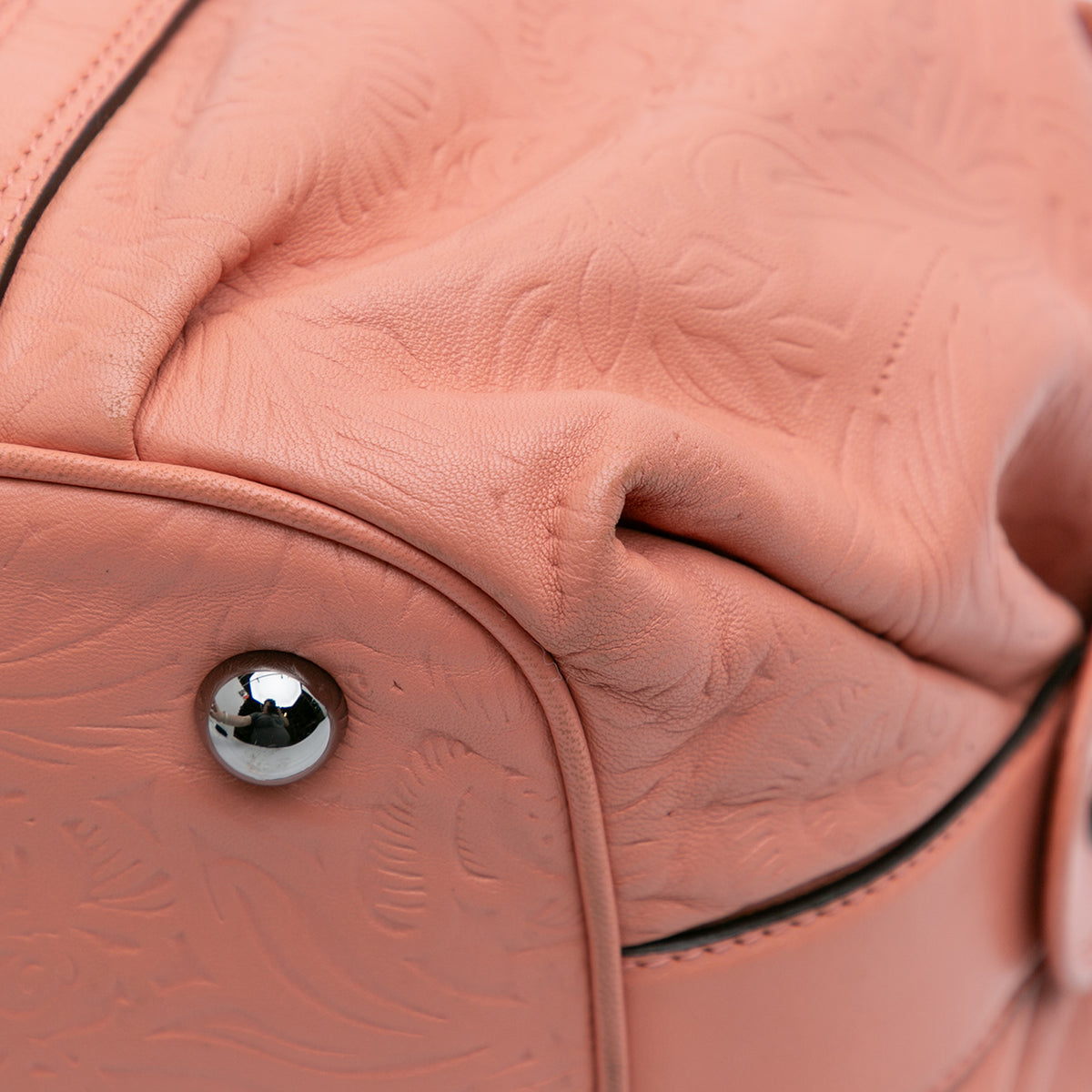 Sac Loewe Embossé Cuir Anagram Boston Bag – photo 8