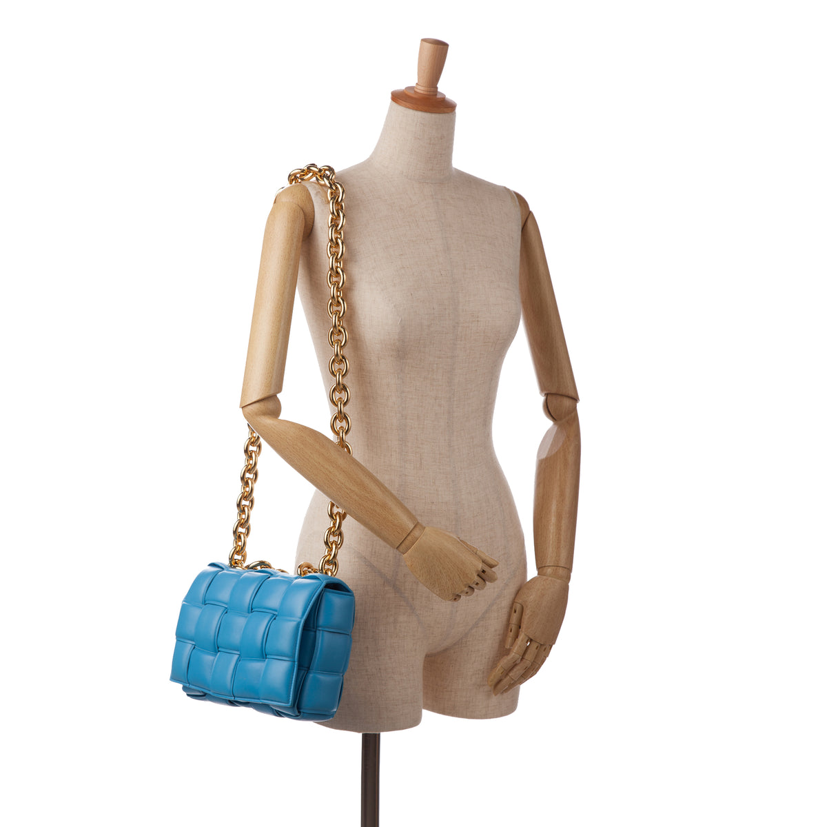 Sac Bottega Veneta Nappa Intrecciato Padded Chaîne Cassette Sac à main – photo 9