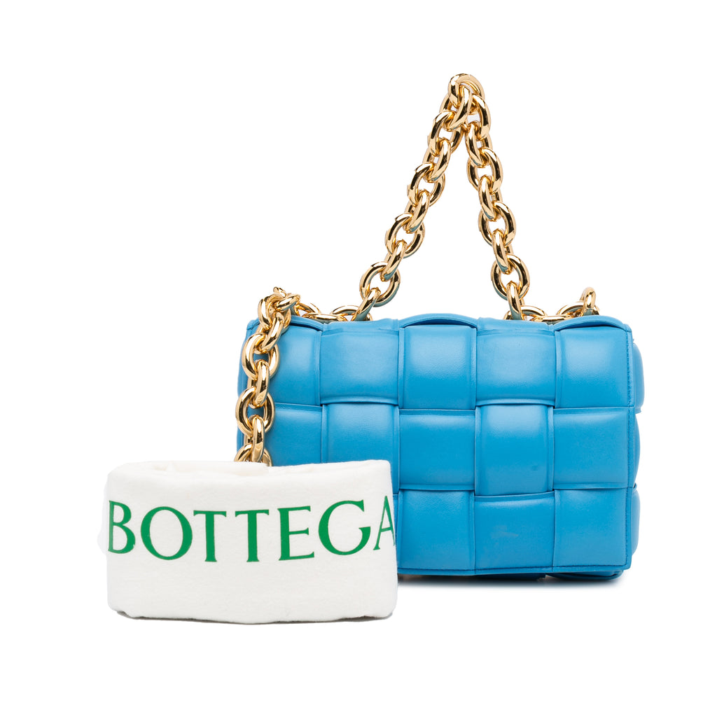 Sac Bottega Veneta Nappa Intrecciato Padded Chaîne Cassette Sac à main – photo 4