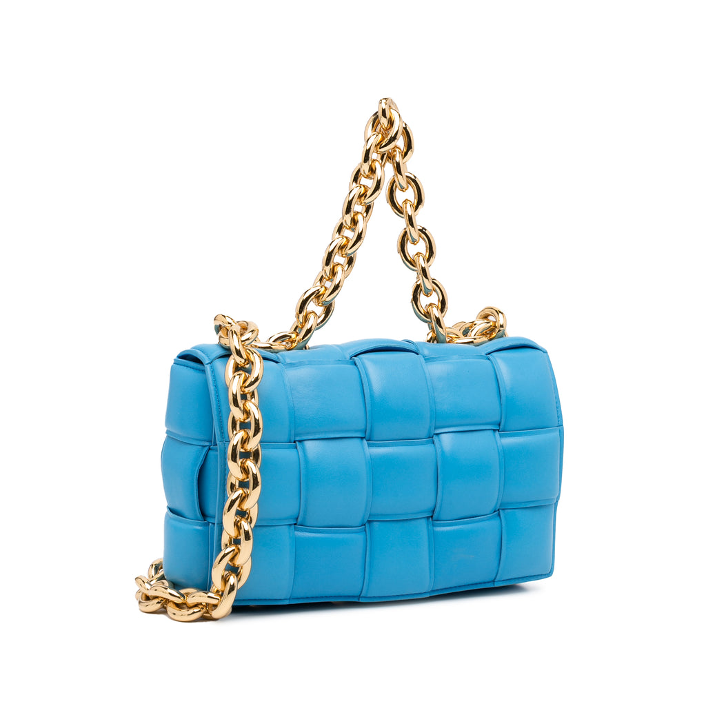 Sac Bottega Veneta Nappa Intrecciato Padded Chaîne Cassette Sac à main – photo 6