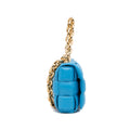 Sac Bottega Veneta Nappa Intrecciato Padded Chaîne Cassette Sac à main - Bleu