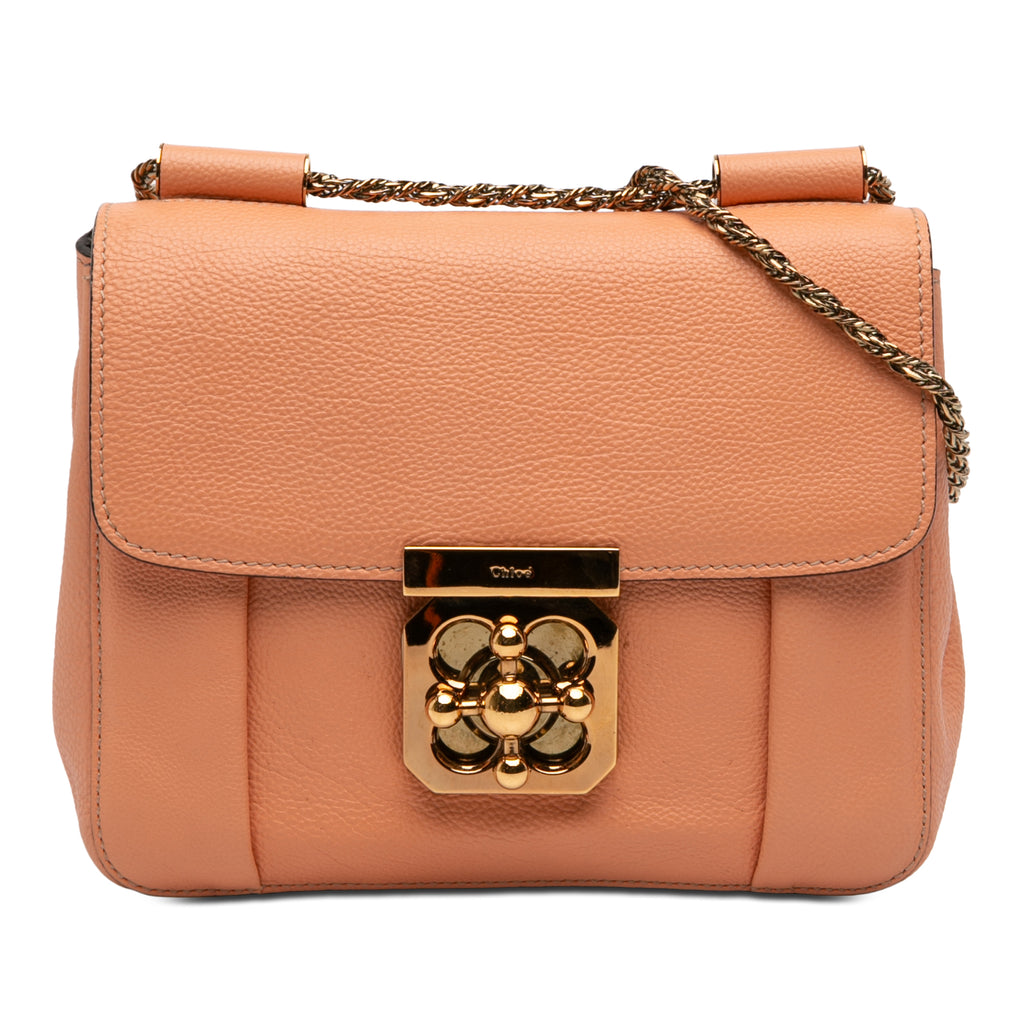 Sac Chloé Small Cuir Elsie Bandoulière - Orange