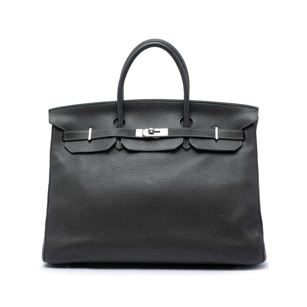 Hermès Clemence Birkin Retourne 40 - Gris