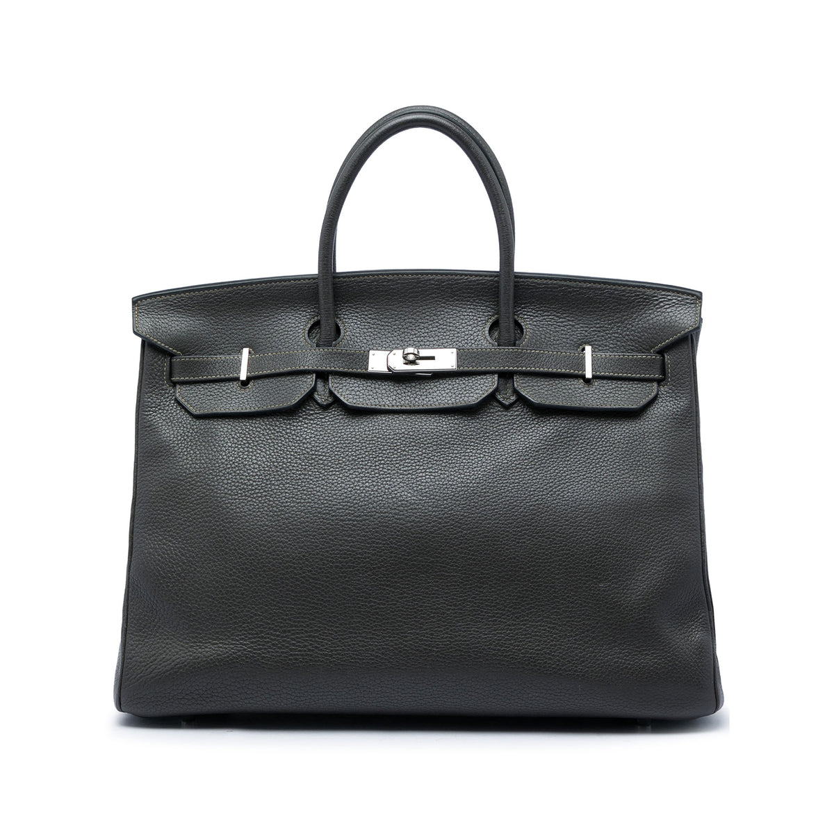 Hermès Clemence Birkin Retourne 40 - Gris