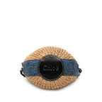 Sac Chloé Small Raphia Woody Basket Sac seau – photo 3