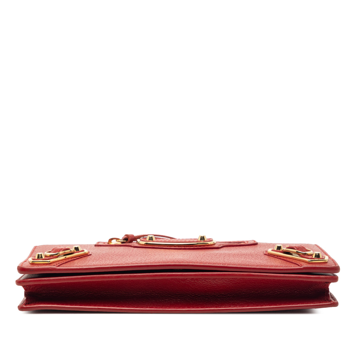 Sac Balenciaga Cuir de chèvre Motocross Metallic Edge Portefeuille chaîne – photo 3
