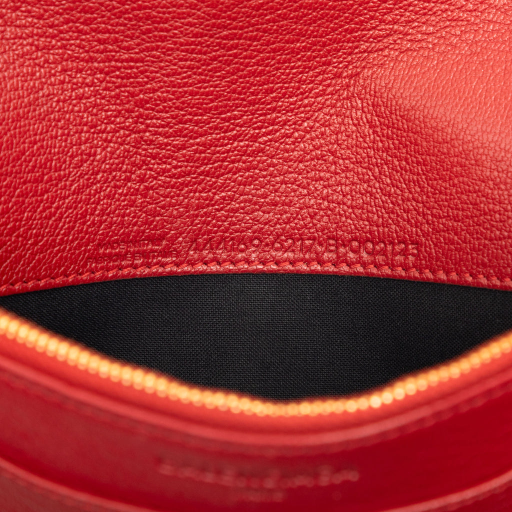 Sac Balenciaga Cuir de chèvre Motocross Metallic Edge Portefeuille chaîne – photo 6