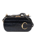 Sac Chloé Mini Croc Embossed Cuir C Vanity Bag - Noir