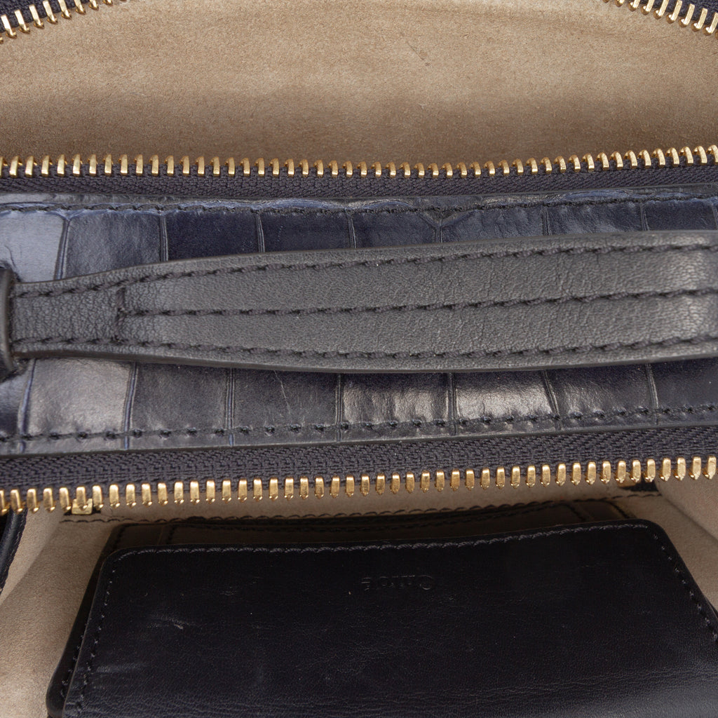 Sac Chloé Mini Croc Embossed Cuir C Vanity Bag – photo 10