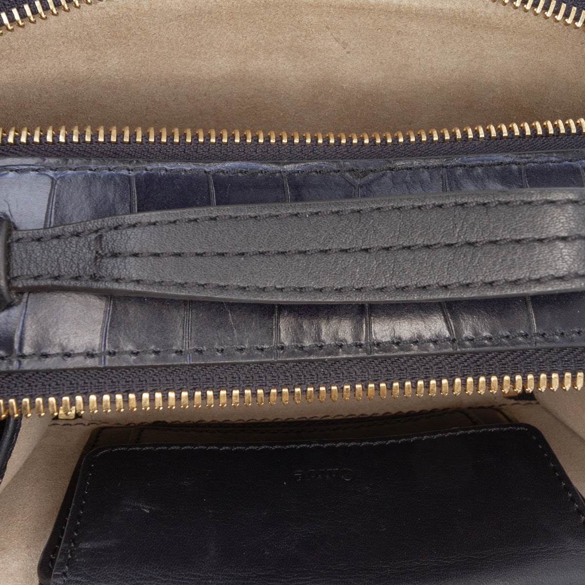 Sac Chloé Mini Croc Embossed Cuir C Vanity Bag – photo 10