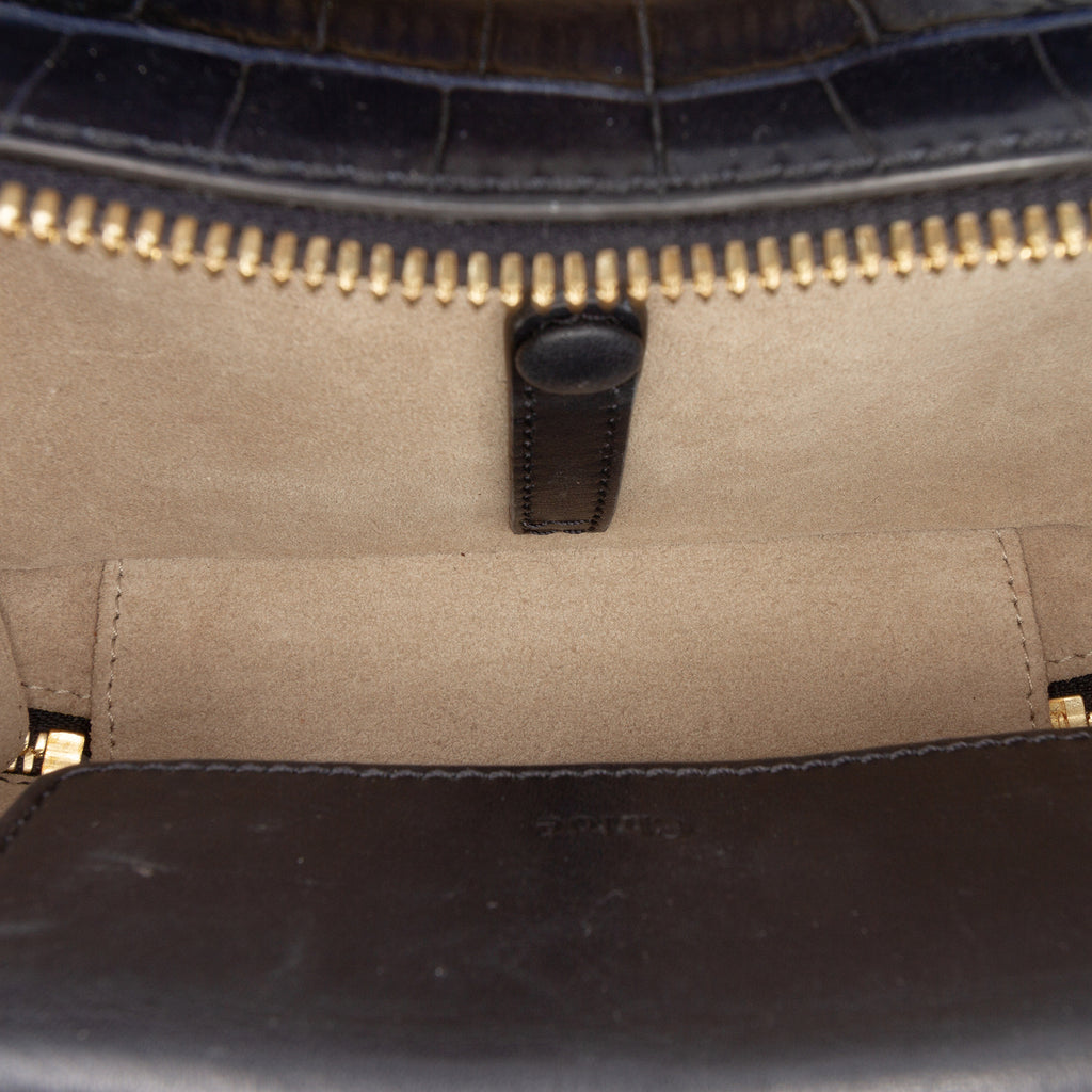 Sac Chloé Mini Croc Embossed Cuir C Vanity Bag – photo 4