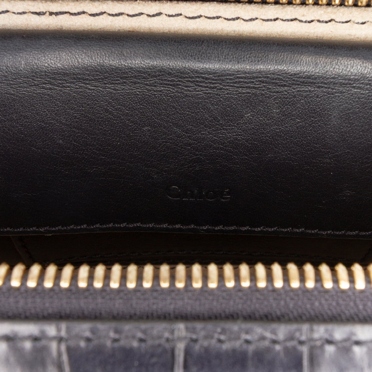 Sac Chloé Mini Croc Embossed Cuir C Vanity Bag – photo 6