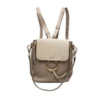Sac Chloé Small Cuir de veau and Daim Faye Sac à dos - Marron