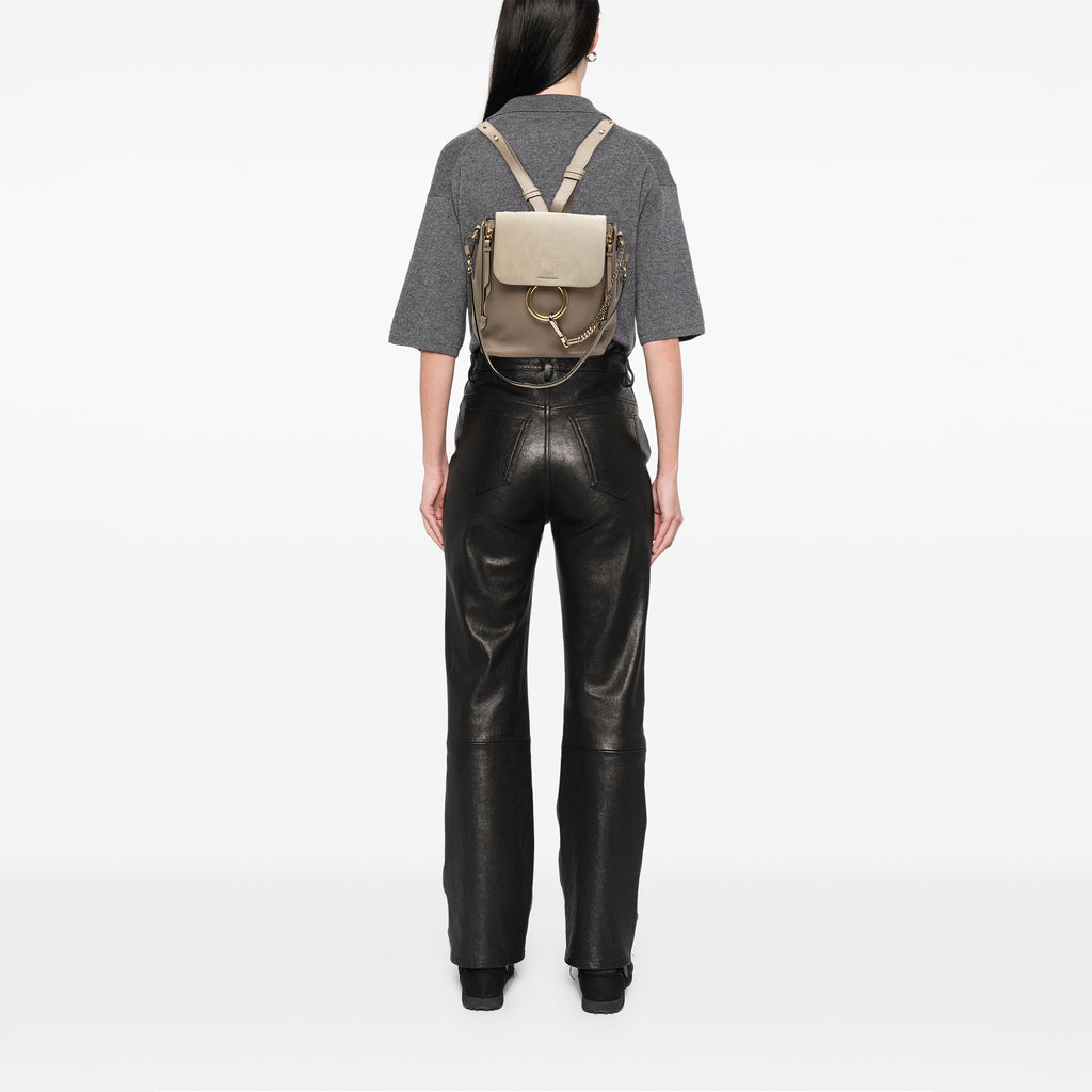 Sac Chloé Small Cuir de veau and Daim Faye Sac à dos – photo 7