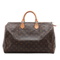 Borsa Speedy 40 in tela Monogram marrone