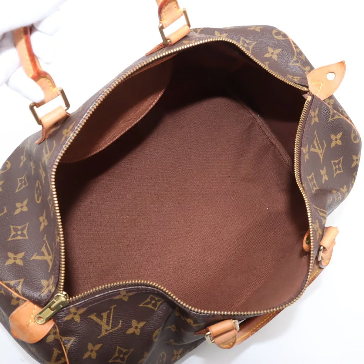 Borsa Speedy 40 in tela Monogram marrone